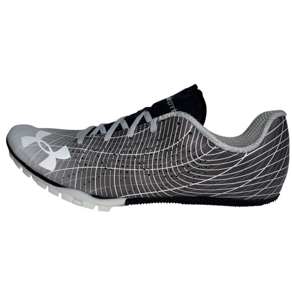 Under Armour UA Kick Sprint 3 Size 13 Gray Track & Field Shoes 12 Pins 1 Key New - Picture 1 of 8